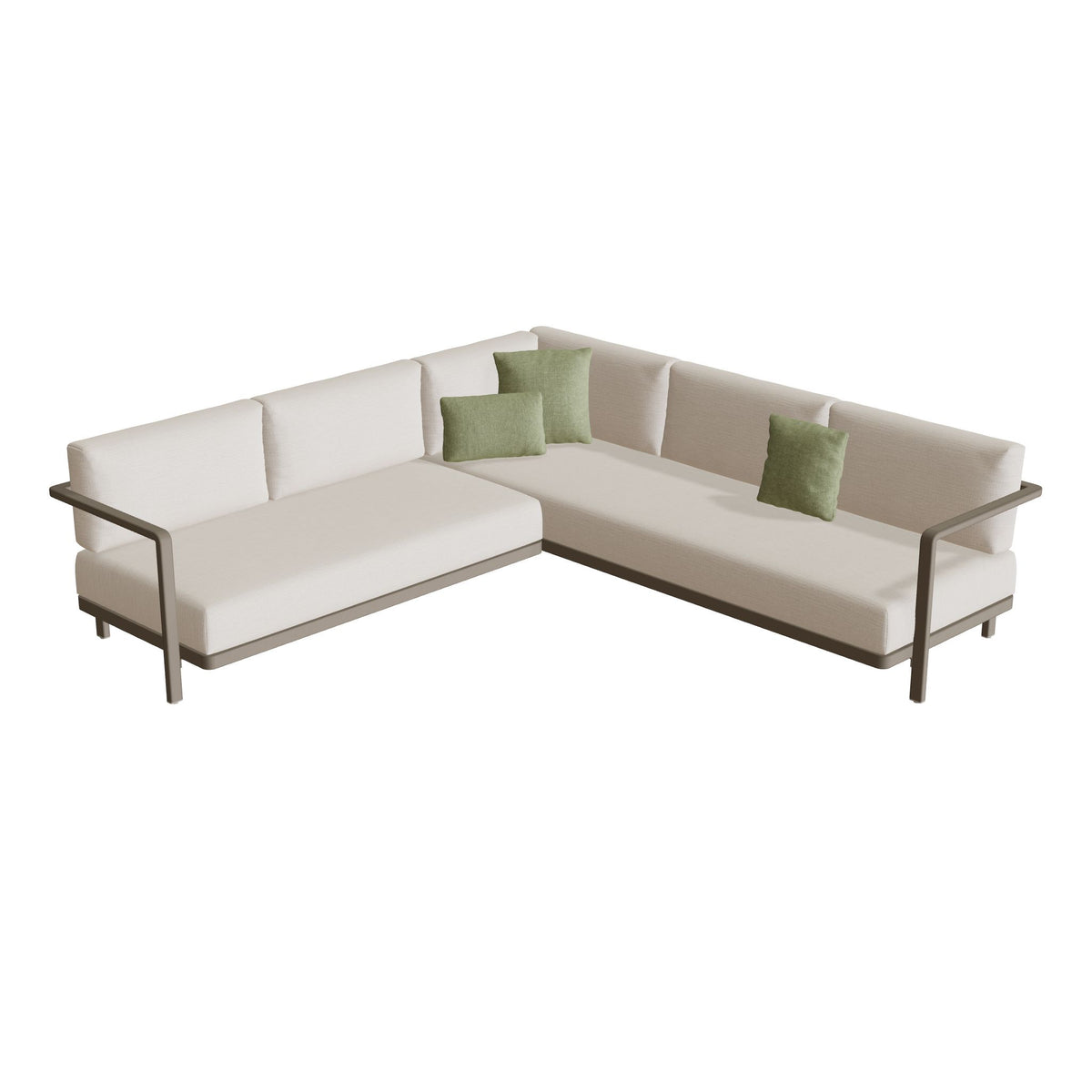 Royal Botania Alura Lounge Set 05, Gestell sand, Bespannung perlgrau (pearl grey)