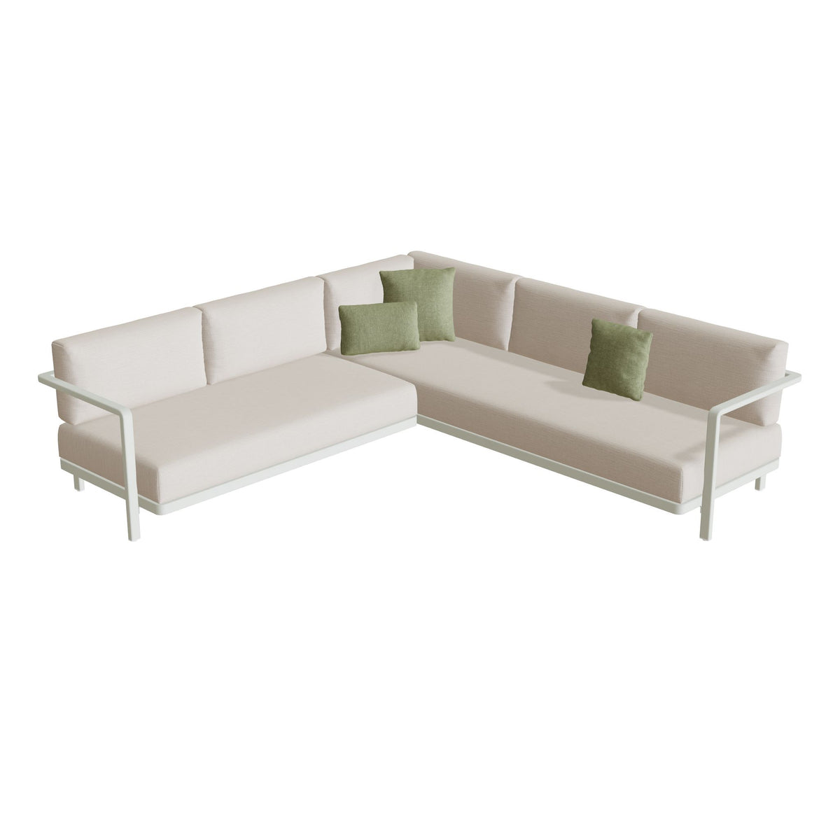 Royal Botania Alura Lounge Set 05, Gestell weiß, Bespannung weiß
