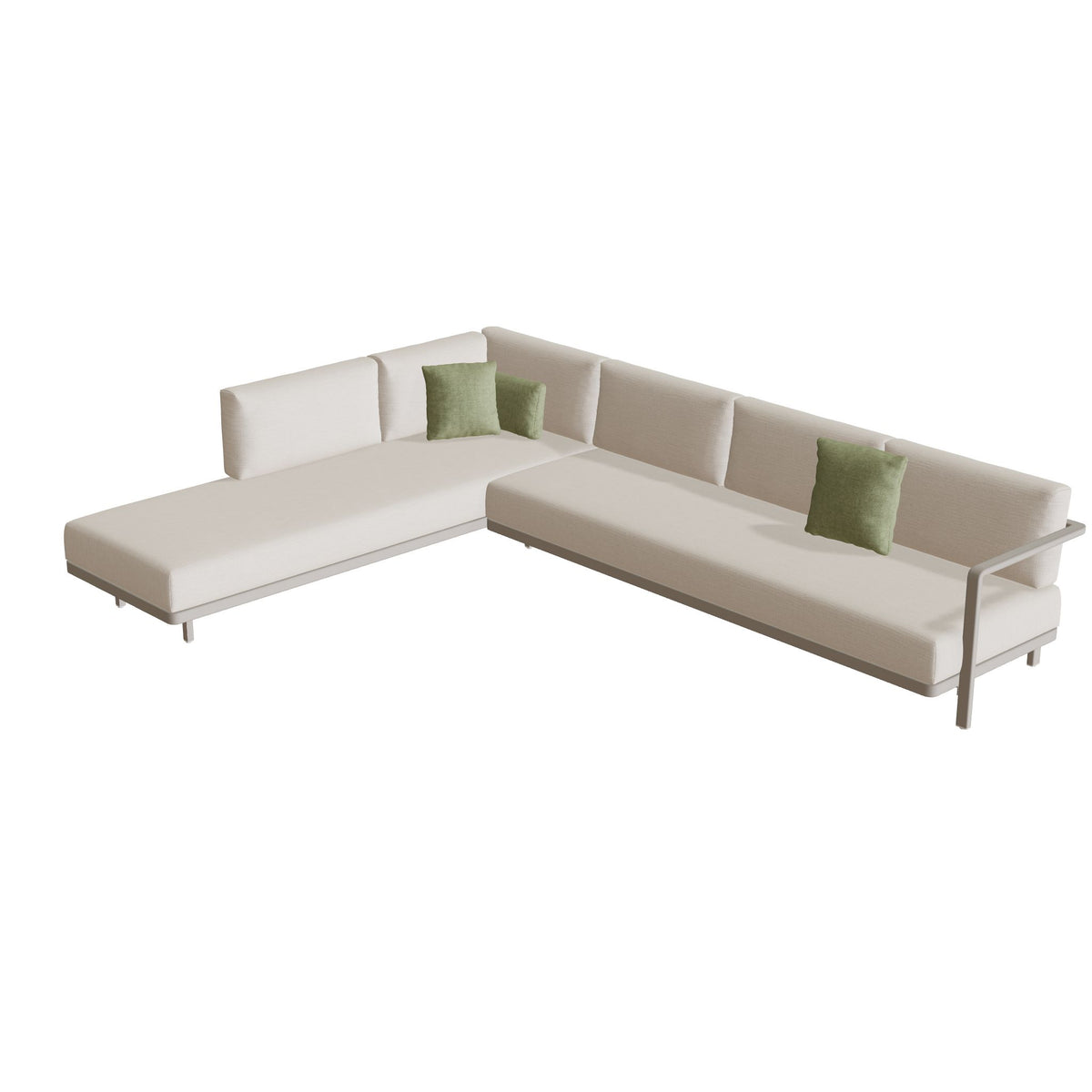 Royal Botania Alura Lounge Set 07 Anordnung B, Gestell pebble, Bespannung perlgrau (pearl grey)