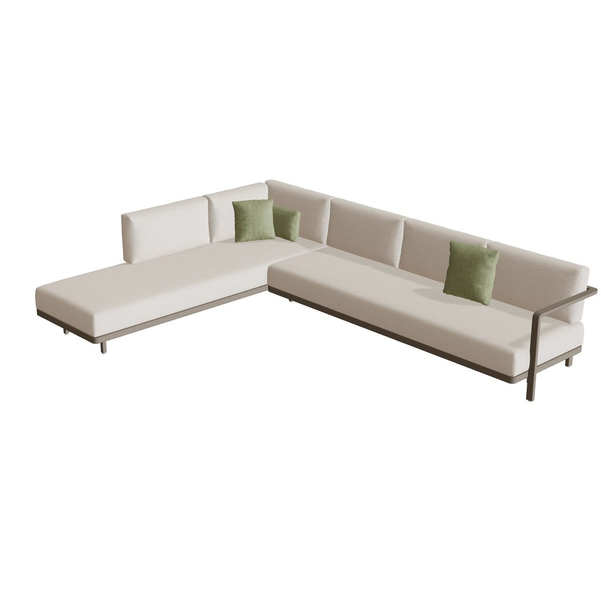Royal Botania Alura Lounge Set 07 Anordnung B, Gestell sand, Bespannung perlgrau (pearl grey)