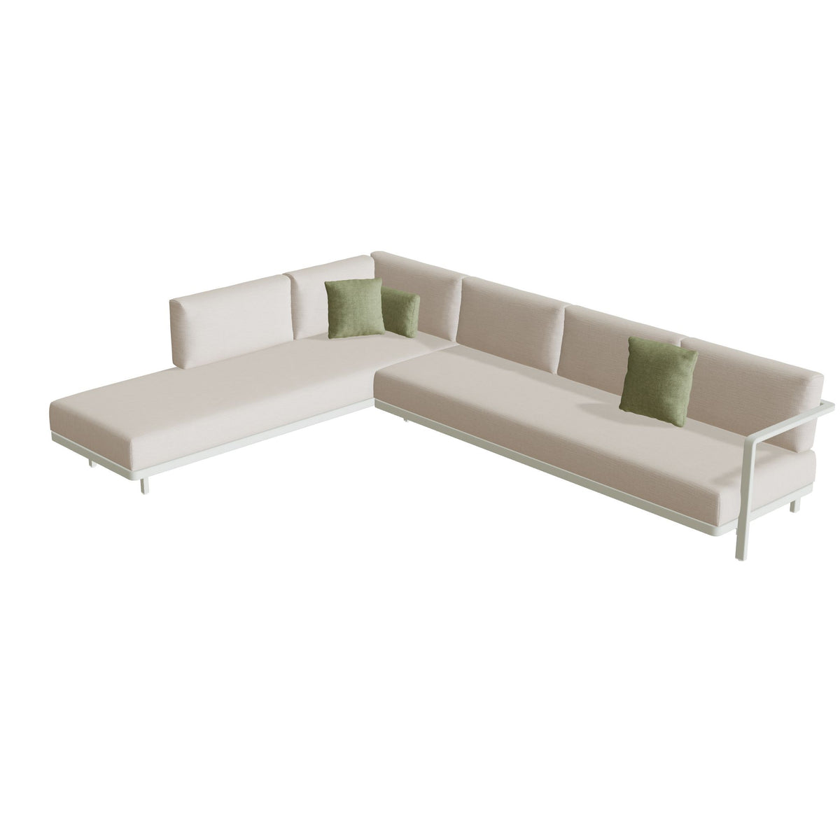 Royal Botania Alura Lounge Set 07 Anordnung B, Gestell weiß, Bespannung weiß