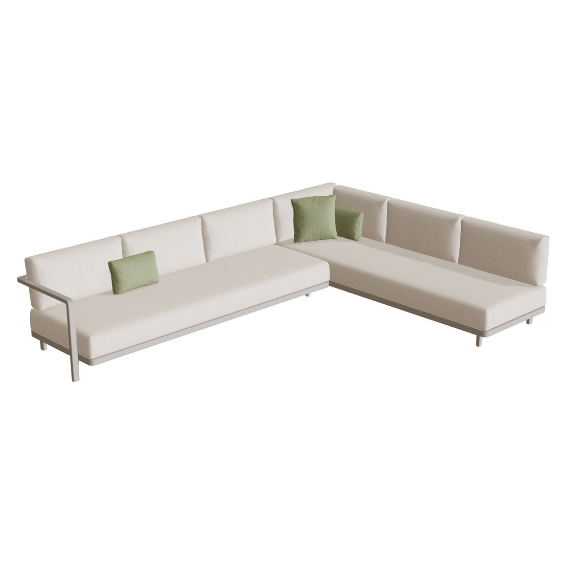 Royal Botania Alura Lounge Set 09 Anordnung A, Gestell pebble, Bespannung perlgrau (pearl grey)