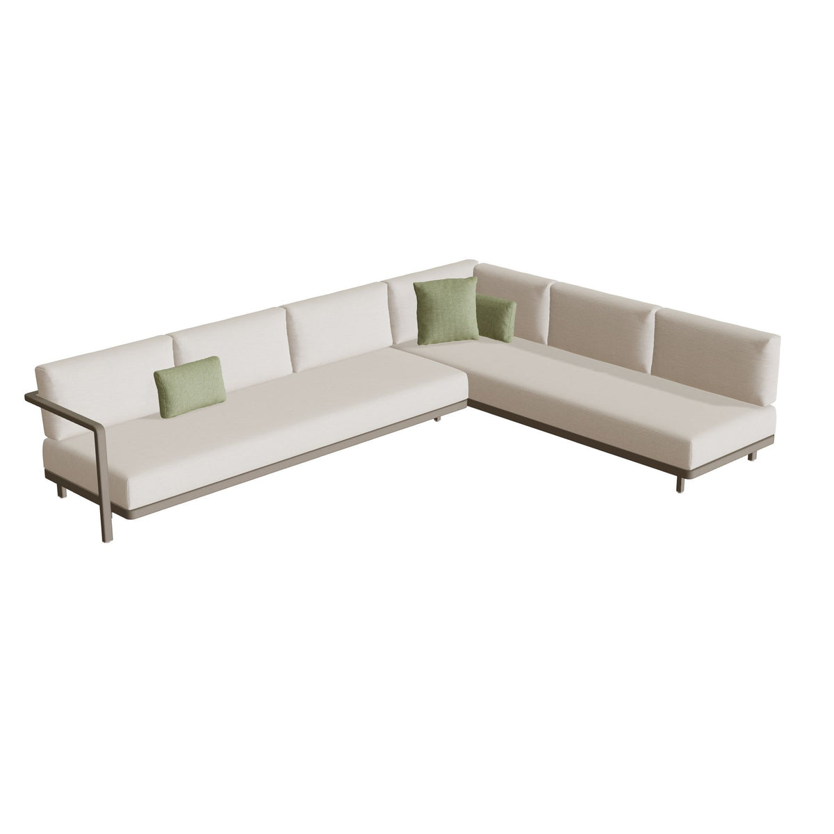 Royal Botania Alura Lounge Set 09 Anordnung A, Gestell sand, Bespannung perlgrau (pearl grey)