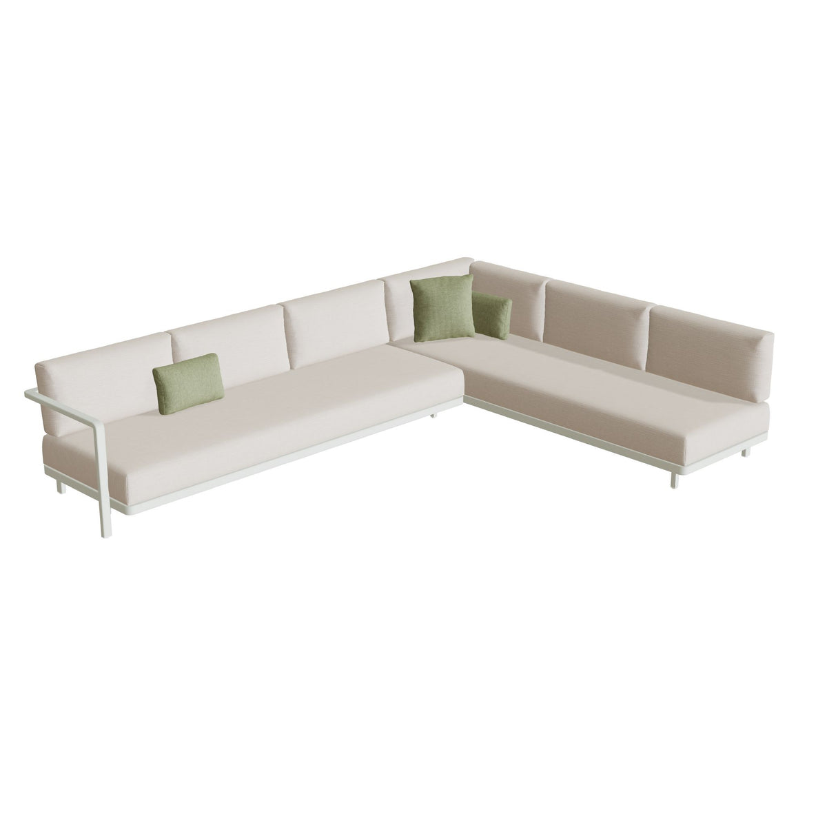 Royal Botania Alura Lounge Set 09 Anordnung A, Gestell weiß, Bespannung weiß