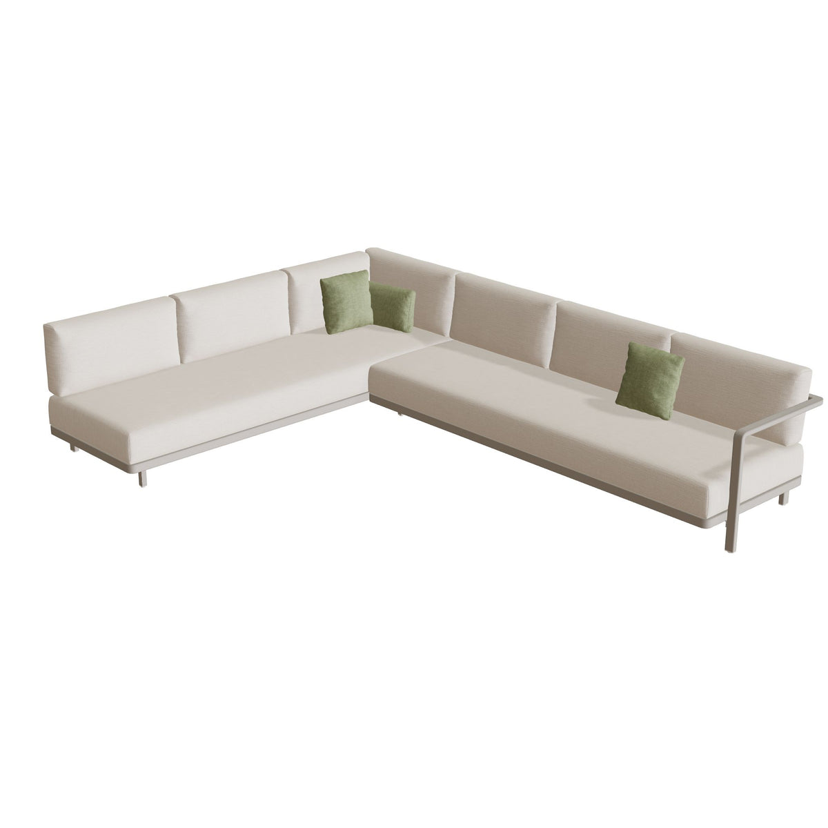 Royal Botania Alura Lounge Set 09 Anordnung B, Gestell pebble, Bespannung perlgrau (pearl grey)