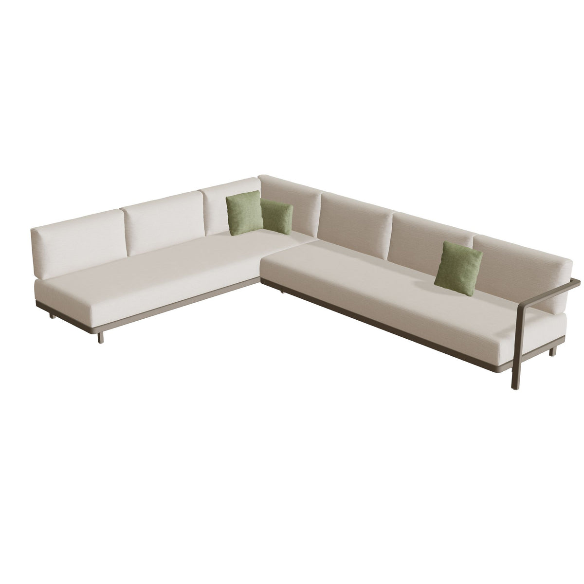 Royal Botania Alura Lounge Set 09 Anordnung B, Gestell sand, Bespannung perlgrau (pearl grey)
