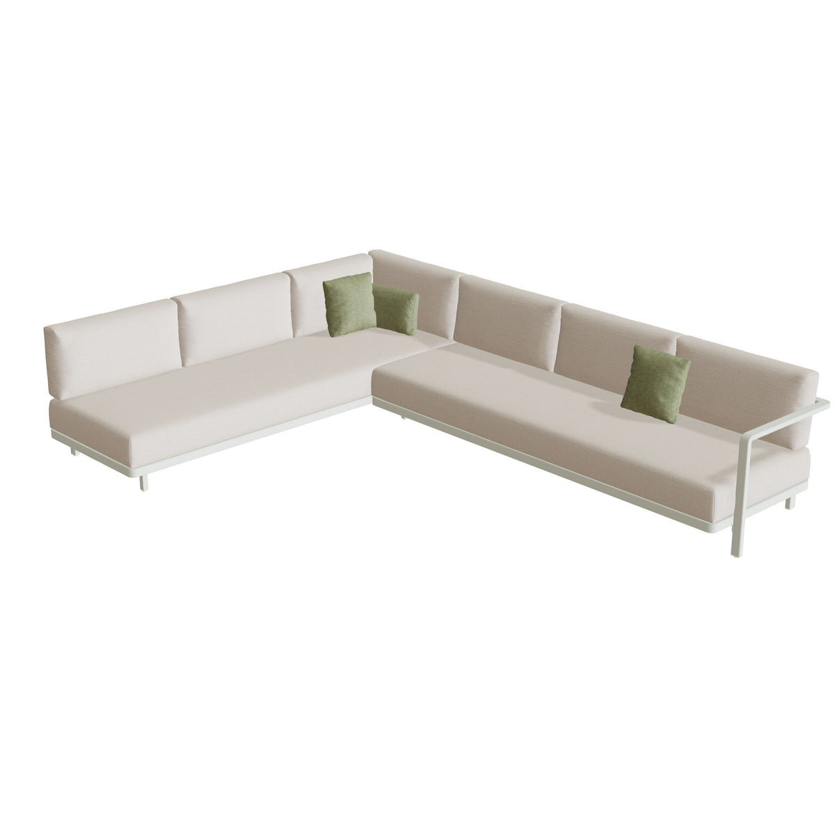 Royal Botania Alura Lounge Set 09 Anordnung B, Gestell weiß, Bespannung weiß