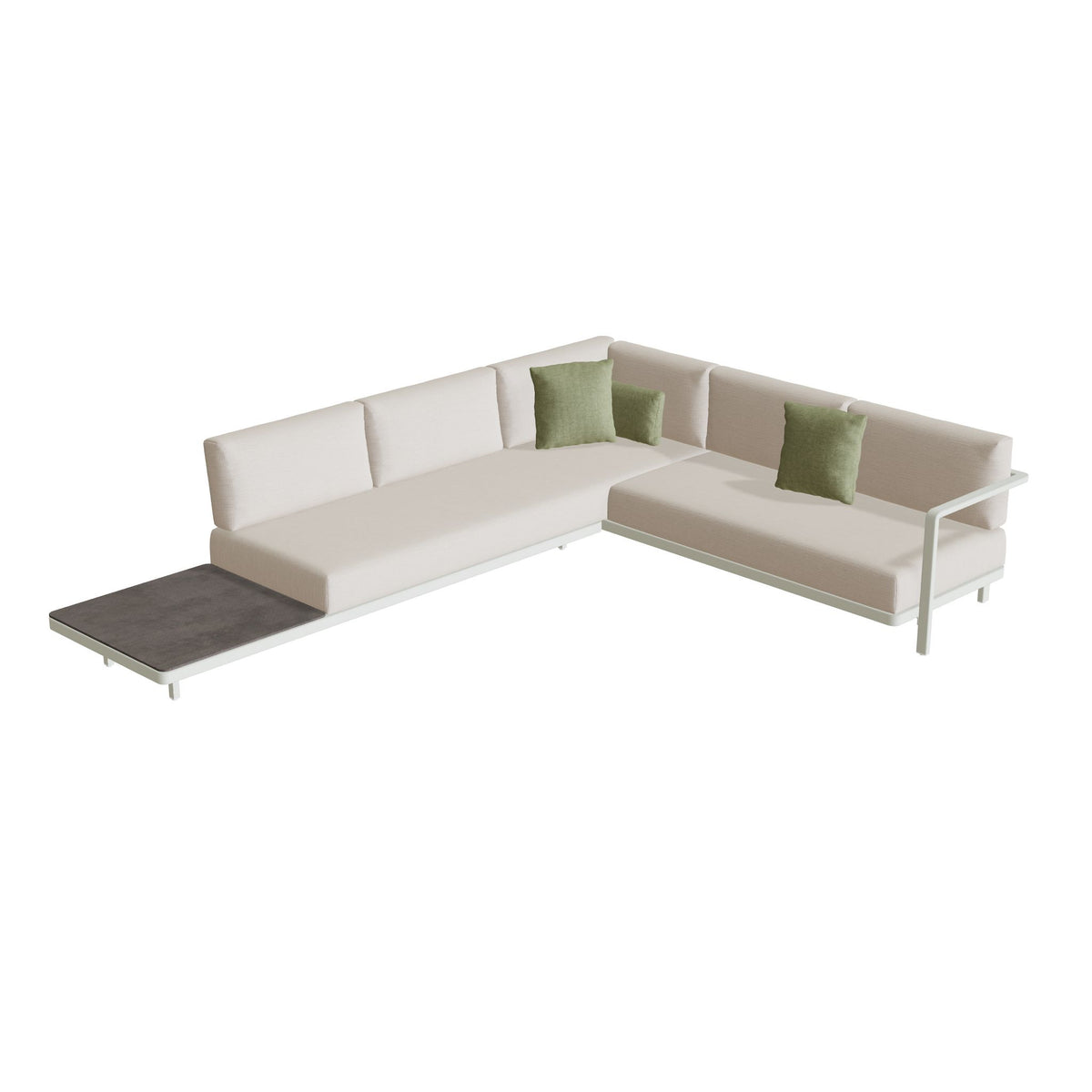 Royal Botania Alura Lounge Set 10 Anordnung A, Gestell weiß, Bespannung weiß