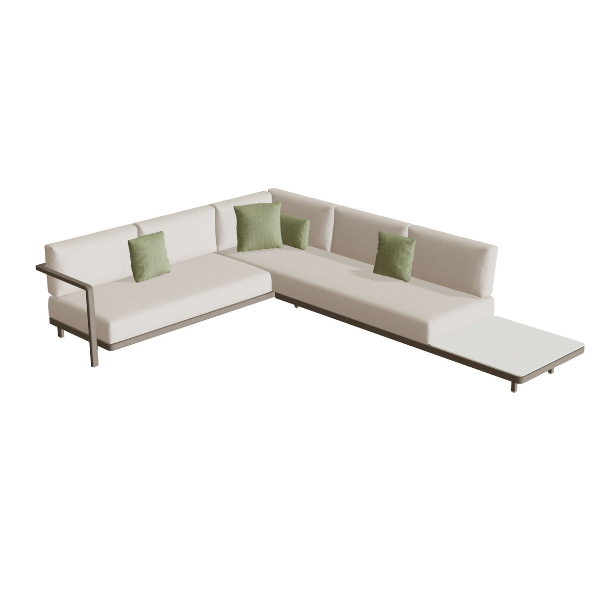 Royal Botania Alura Lounge Set 10 Anordnung B, Gestell sand, Bespannung perlgrau (pearl grey)