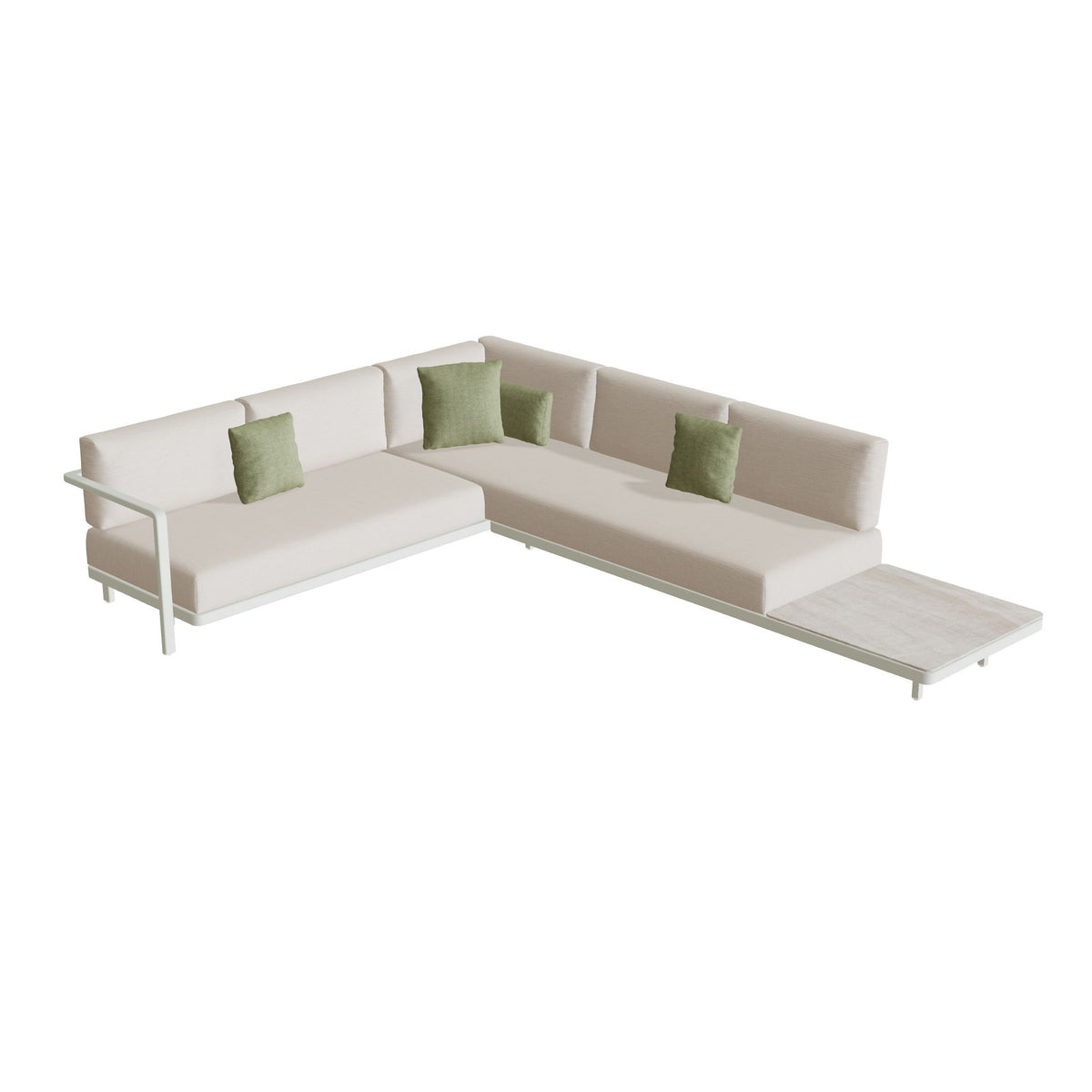Royal Botania Alura Lounge Set 10 Anordnung B, Gestell weiß, Bespannung weiß