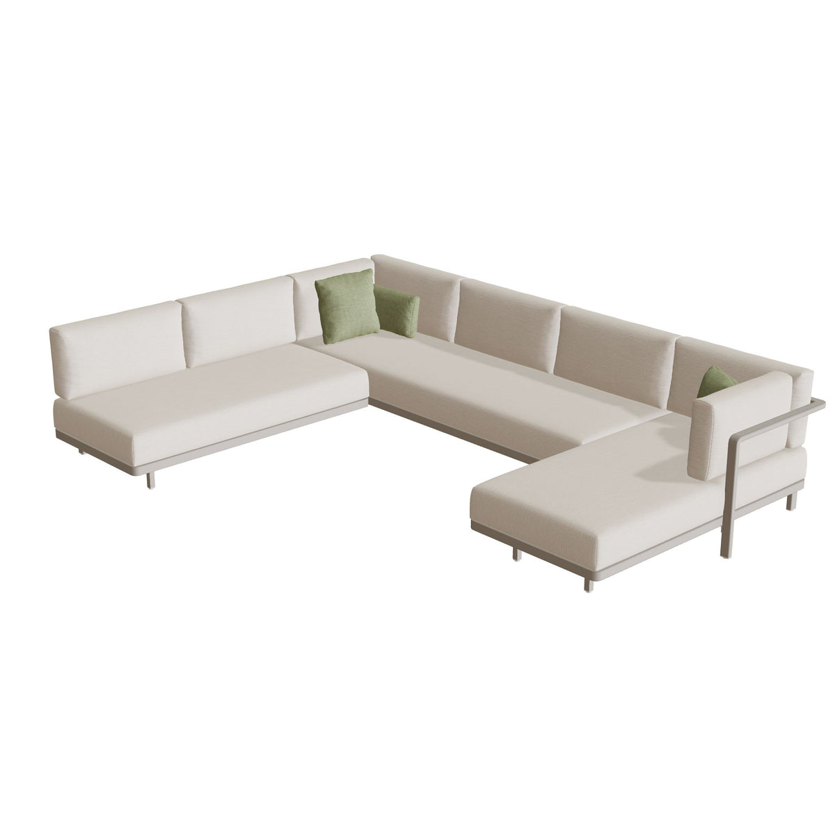 Royal Botania Alura Lounge Set 12, Gestell pebble, Bespannung perlgrau (pearl grey)