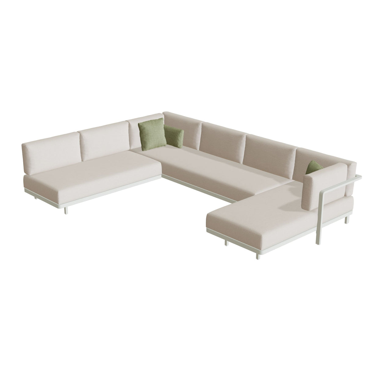 Royal Botania Alura Lounge Set 12, Gestell weiß, Bespannung weiß