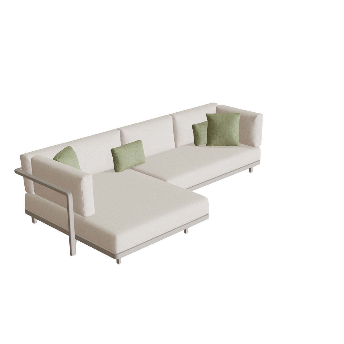 Royal Botania Alura Lounge Set 14 Anordnung B, Gestell pebble, Bespannung perlgrau (pearl grey)