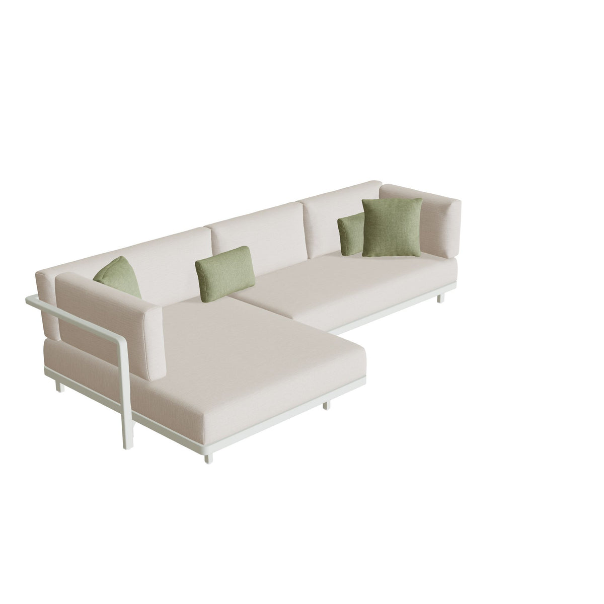 Royal Botania Alura Lounge Set 14 Anordnung B, Gestell weiß, Bespannung weiß
