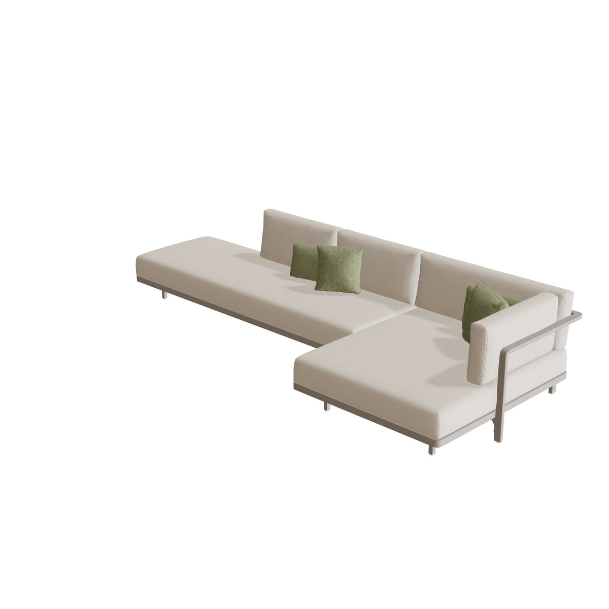 Royal Botania Alura Lounge Set 16 Anordnung A, Gestell pebble, Bespannung perlgrau (pearl grey)