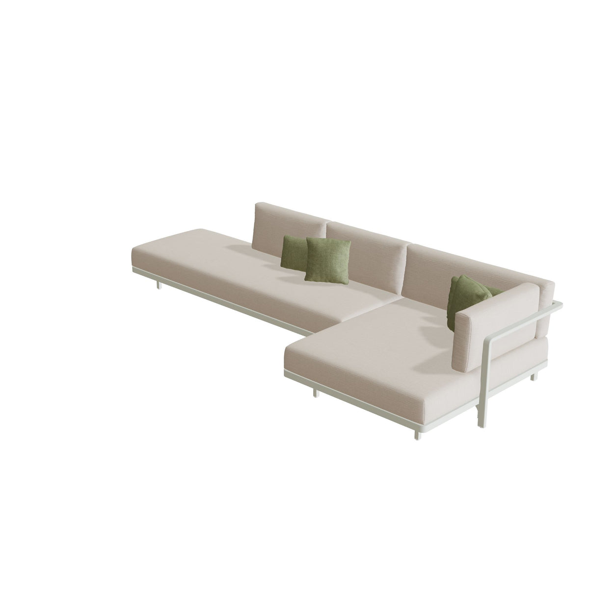 Royal Botania Alura Lounge Set 16 Anordnung A, Gestell weiß, Bespannung weiß