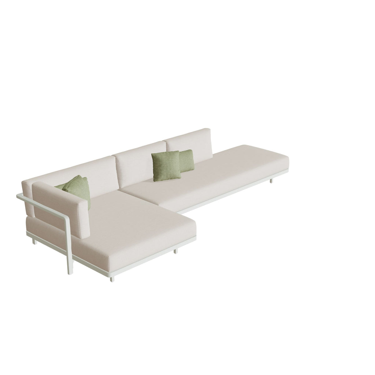 Royal Botania Alura Lounge Set 16 Anordnung B, Gestell weiß, Bespannung weiß