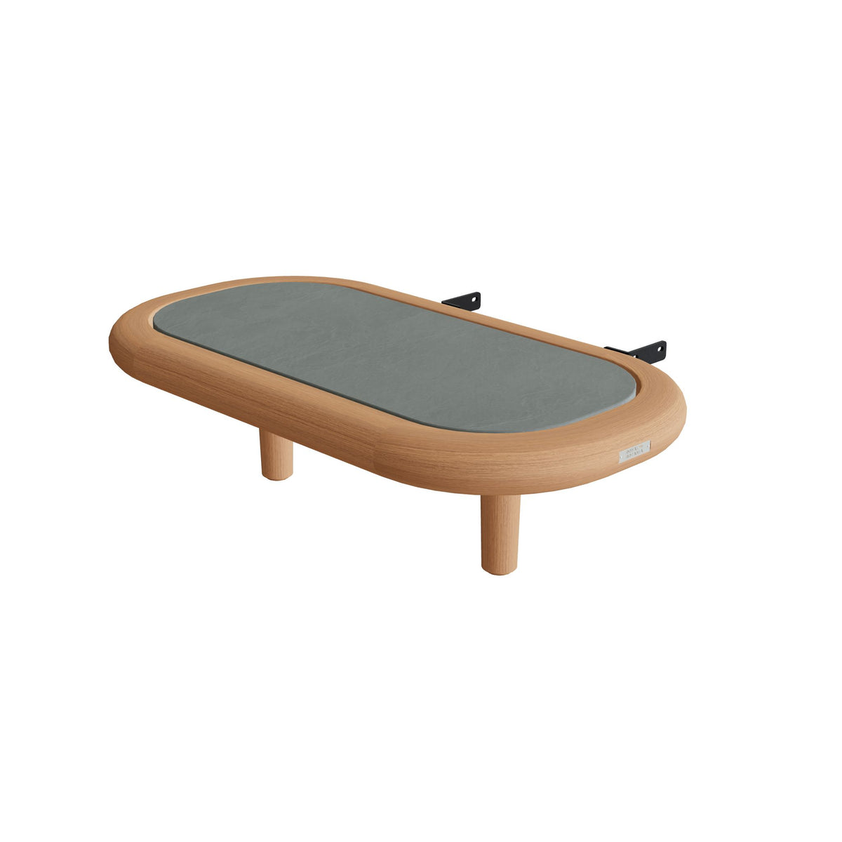 Royal Botania Archy Lounge Beistelltisch 40 × 75 cm, Platte Keramik steingrün (Verdezza Amazon)