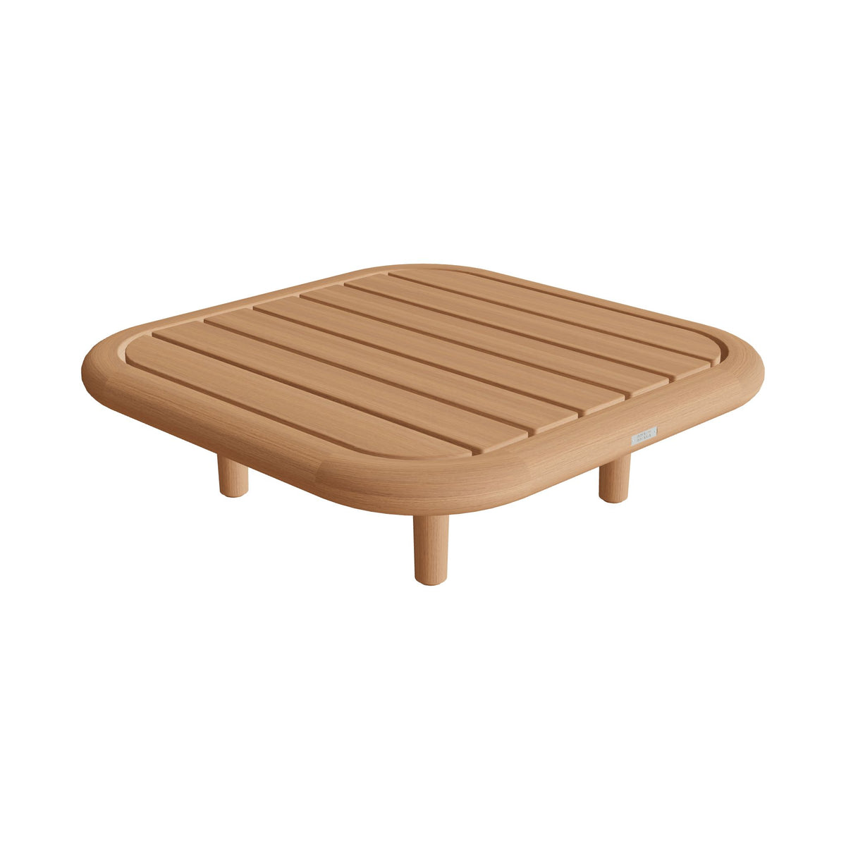 Royal Botania Archy Lounge Loungetisch 75 × 75 cm, Platte Teak