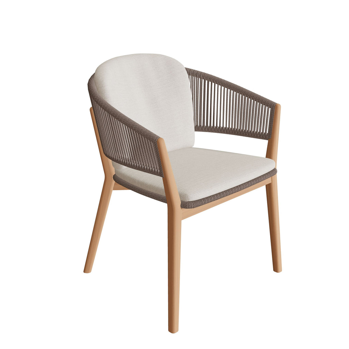 Royal Botania Carés Stuhl Teak, Teak natur, Faser cappuccino