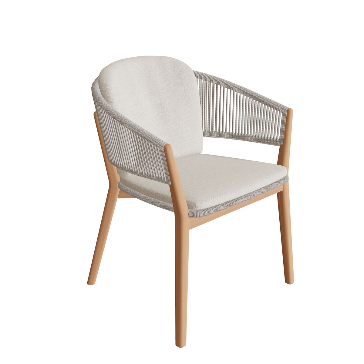 Royal Botania Carés Stuhl Teak, Teak natur, Faser sand (desert)