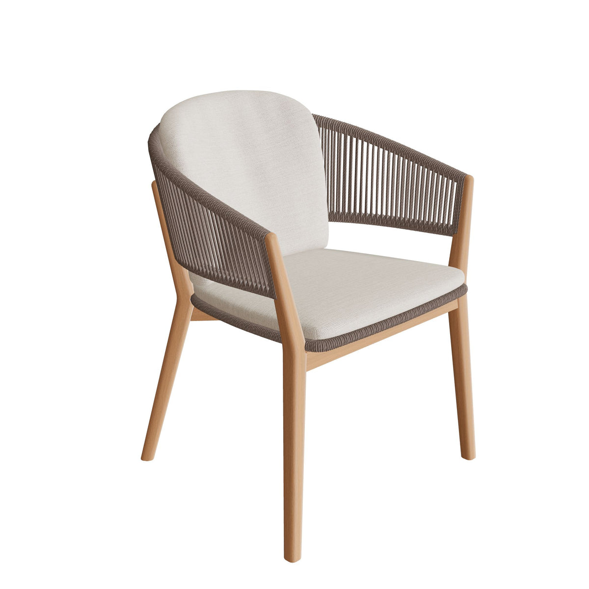 Royal Botania Carés Stuhl Teak, Teak geölt, Faser cappuccino