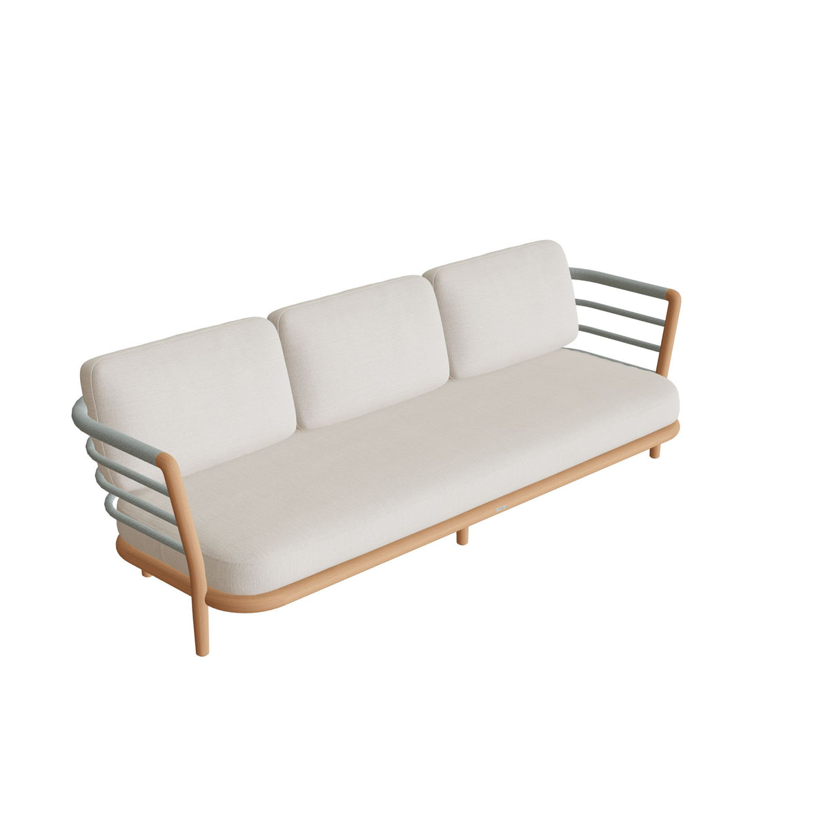 Royal Botania Archy Lounge Dreisitzer, Sleeves salbeigrün (sage)