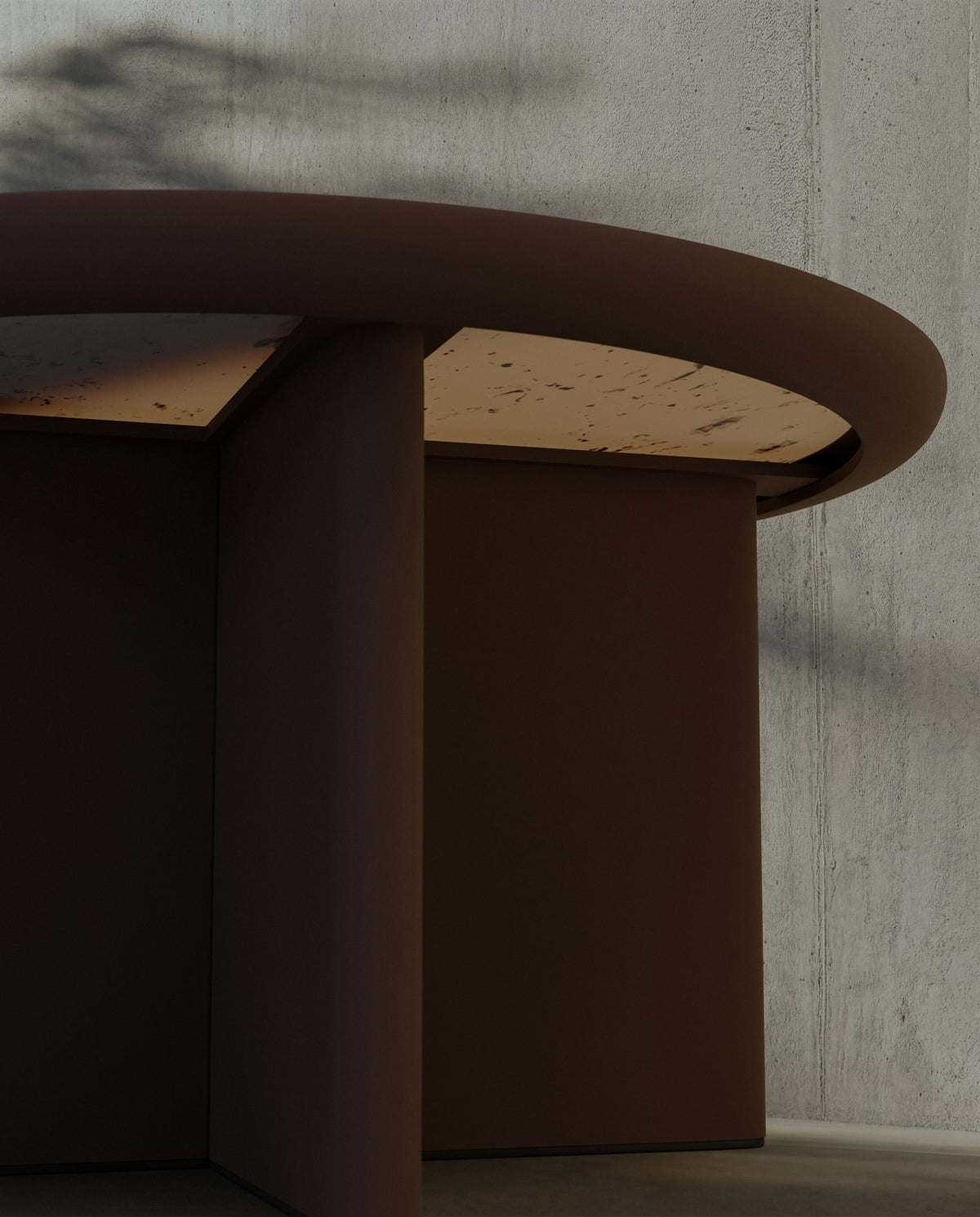 Kettal Cala Esstisch 135 cm, rund – Perspektivansicht