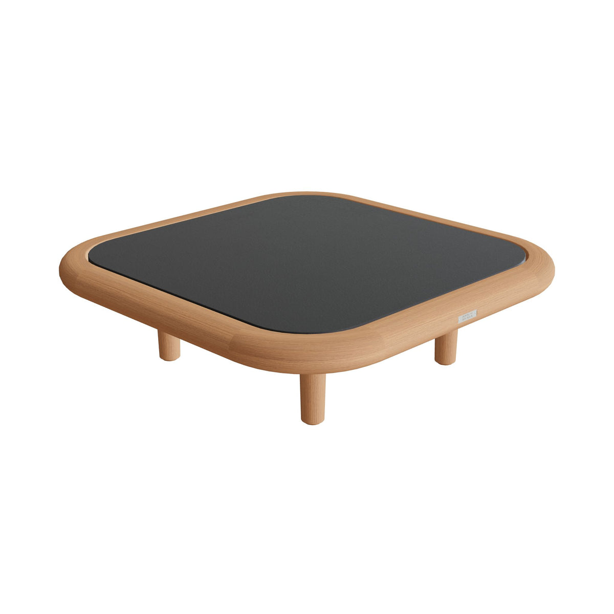 Royal Botania Archy Lounge Loungetisch 75 × 75 cm, Platte Keramik schwarz (black)