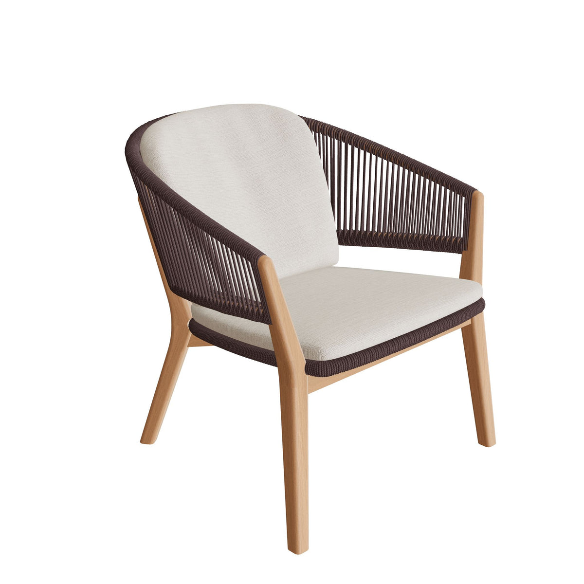 Royal Botania Carés Relaxsessel Teak, Teak geölt, Faser espresso