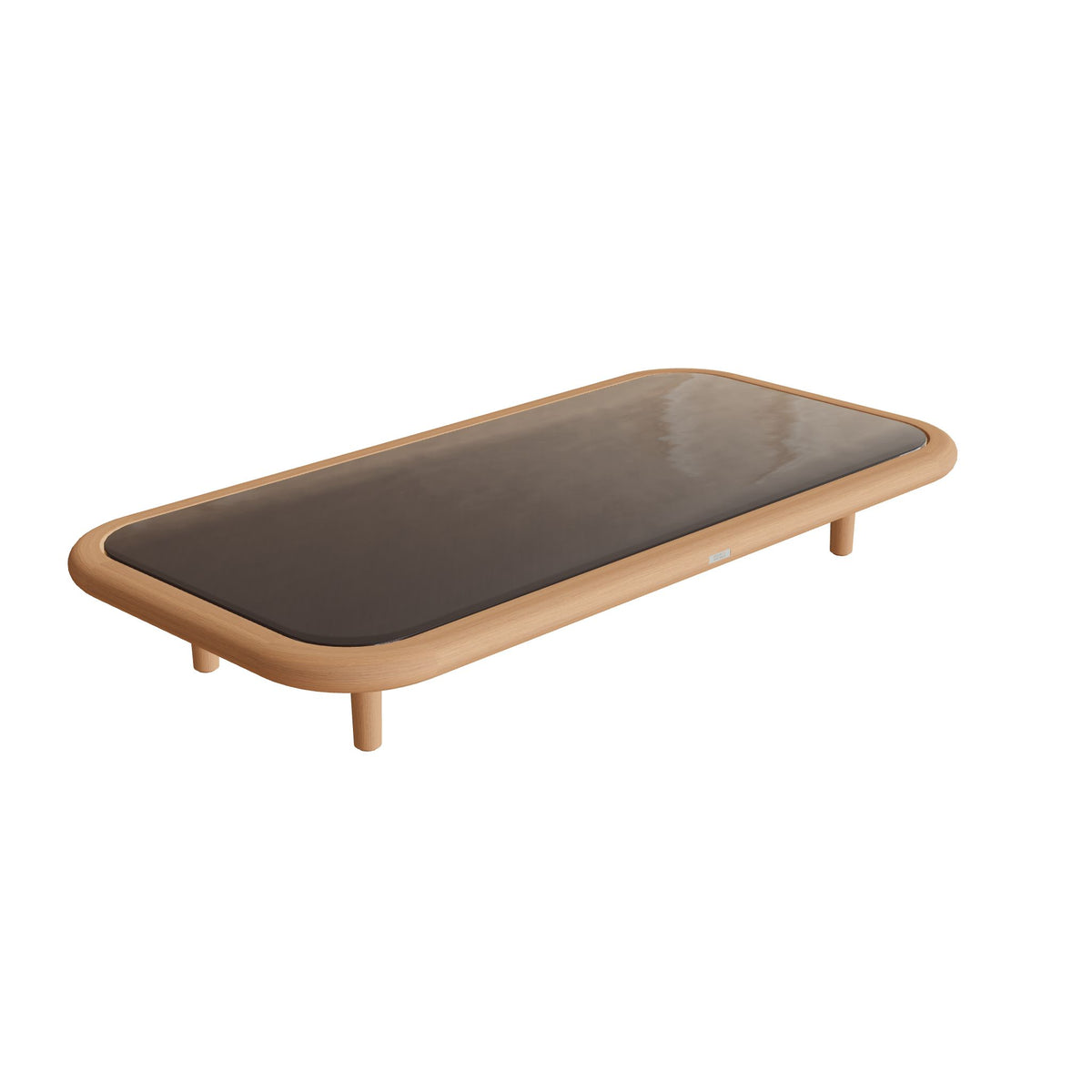 Royal Botania Archy Lounge Loungetisch 150 × 75 cm, Platte Glas Ondula bronzo