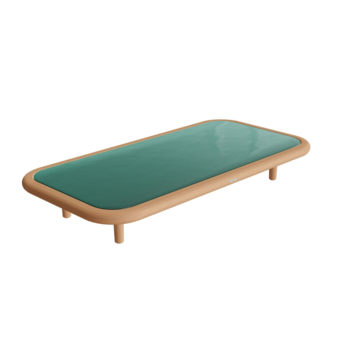 Royal Botania Archy Lounge Loungetisch 150 × 75 cm, Platte Glas Ondula verde