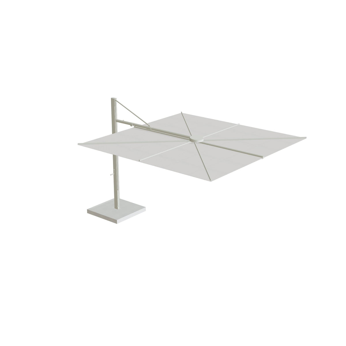 Royal Botania Solaz Freiarmschirm, Gestell weiß, Bespannung weiß (white)