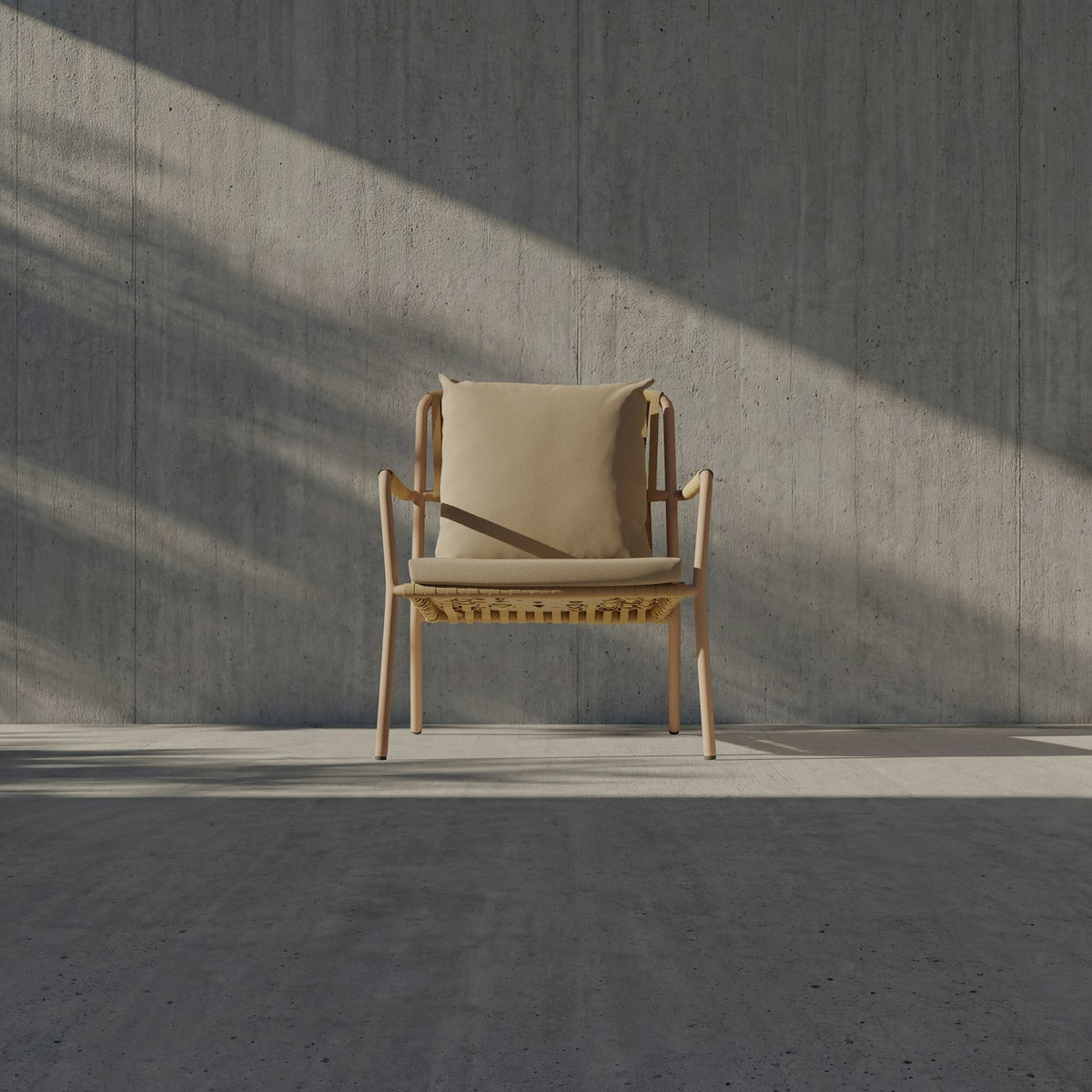 Kettal Net Light Clubsessel – Frontalansicht
