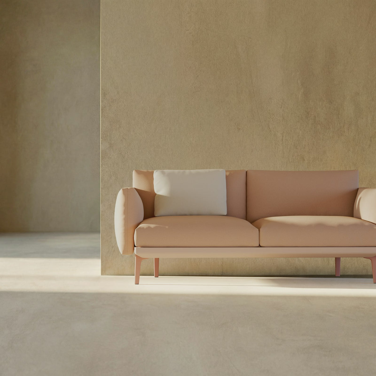 Kettal Boma Sofa 2-Sitzer 184 cm – Frontalansicht schräg