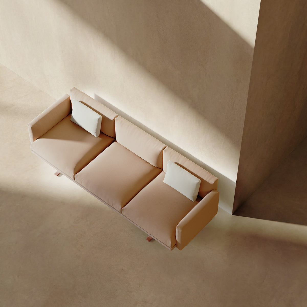 Kettal Boma Sofa 3-Sitzer 264 cm – Draufsicht
