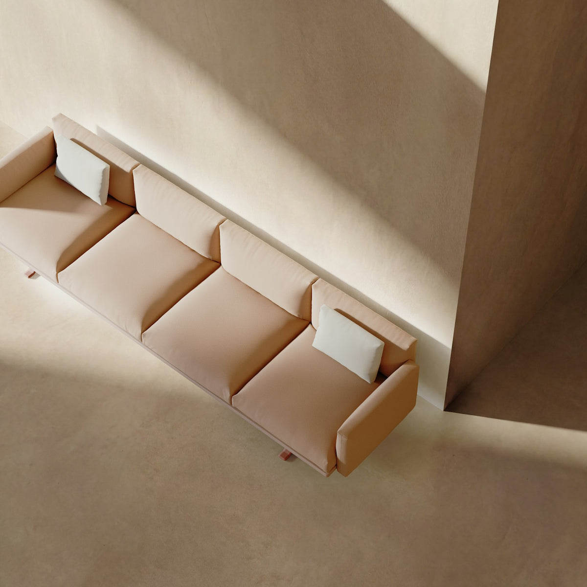 Kettal Boma Sofa 4-Sitzer 344 cm – Draufsicht