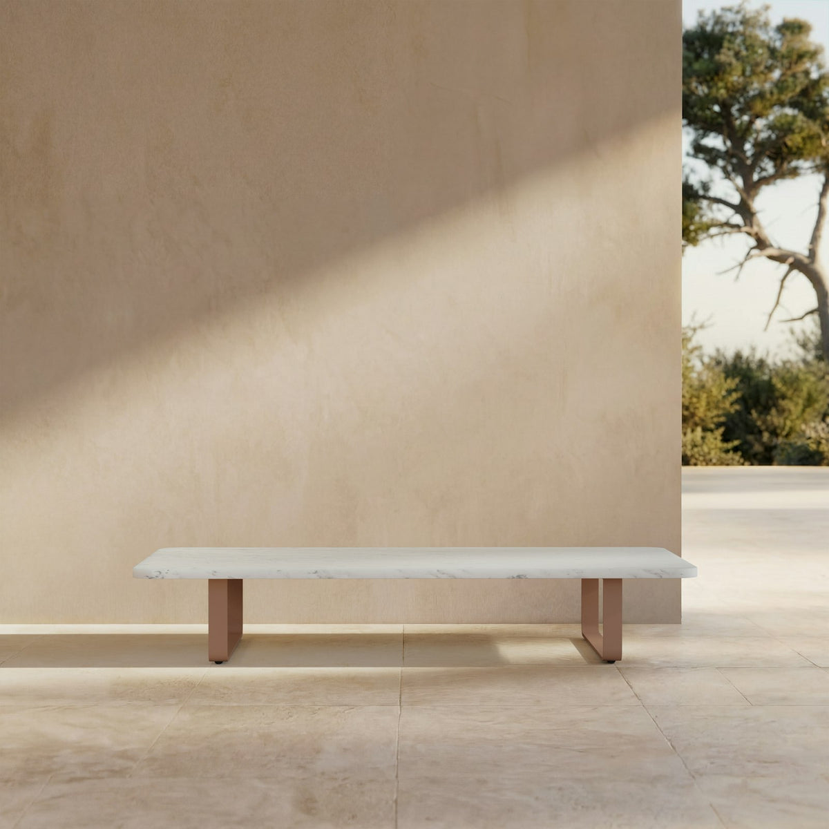 Kettal Bitta Couchtisch 150 cm, rechteckig – Frontansicht