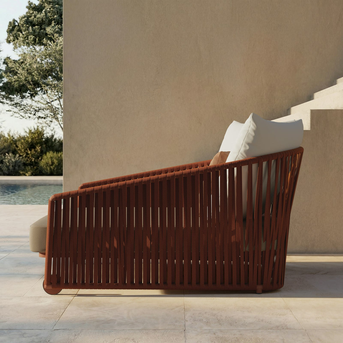 Kettal Bitta Daybed Bela Rope – Seitenansicht