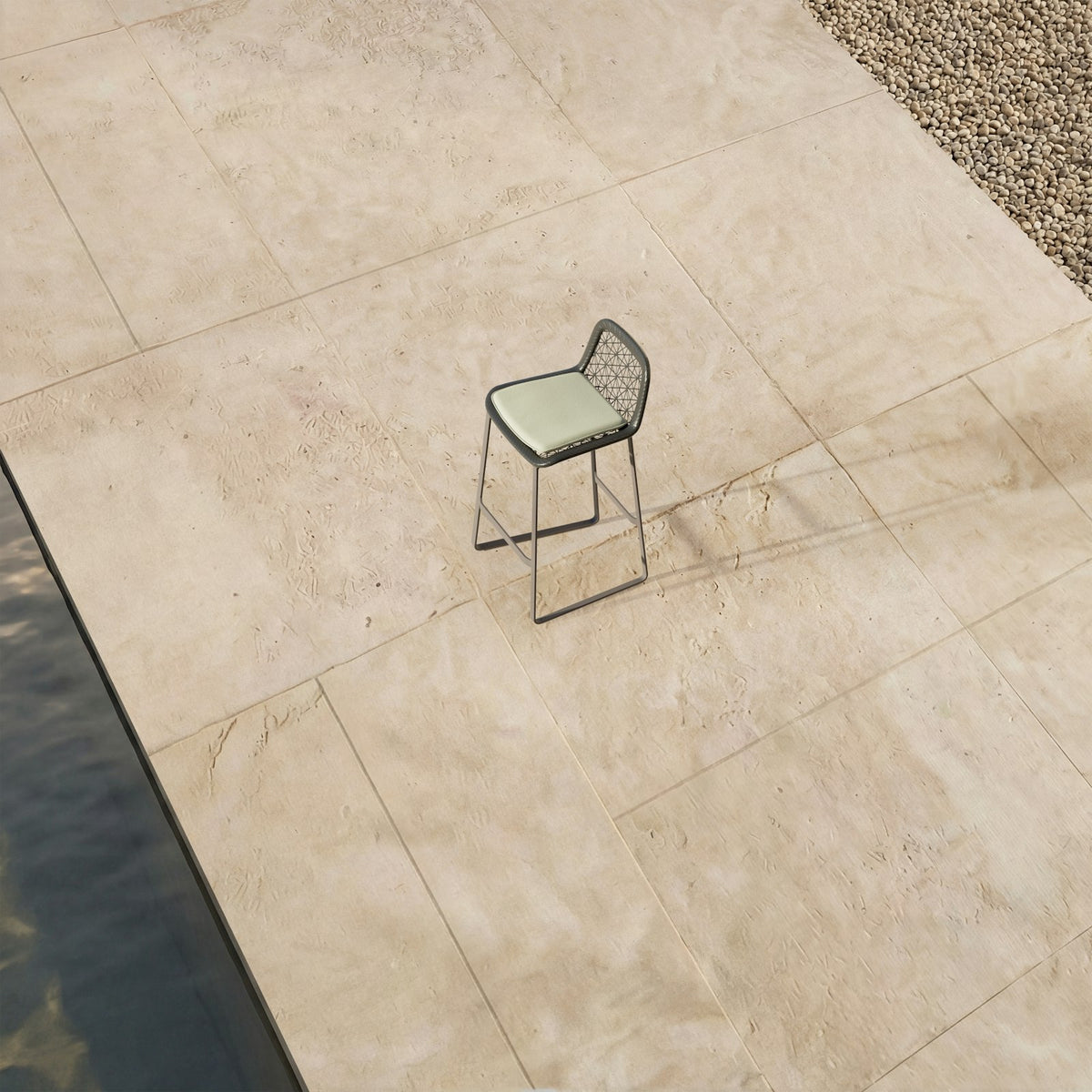 Kettal Maia Barstool – Draufsicht