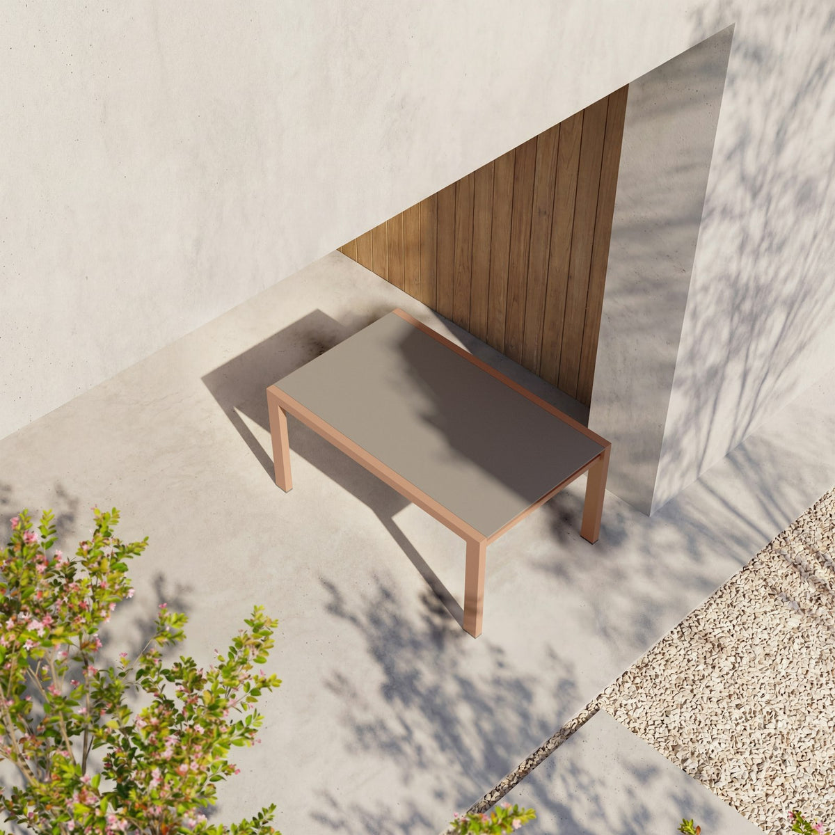 Kettal Landscape Esstisch 6-10 Personen 160/280 cm, ausziehbar – Draufsicht
