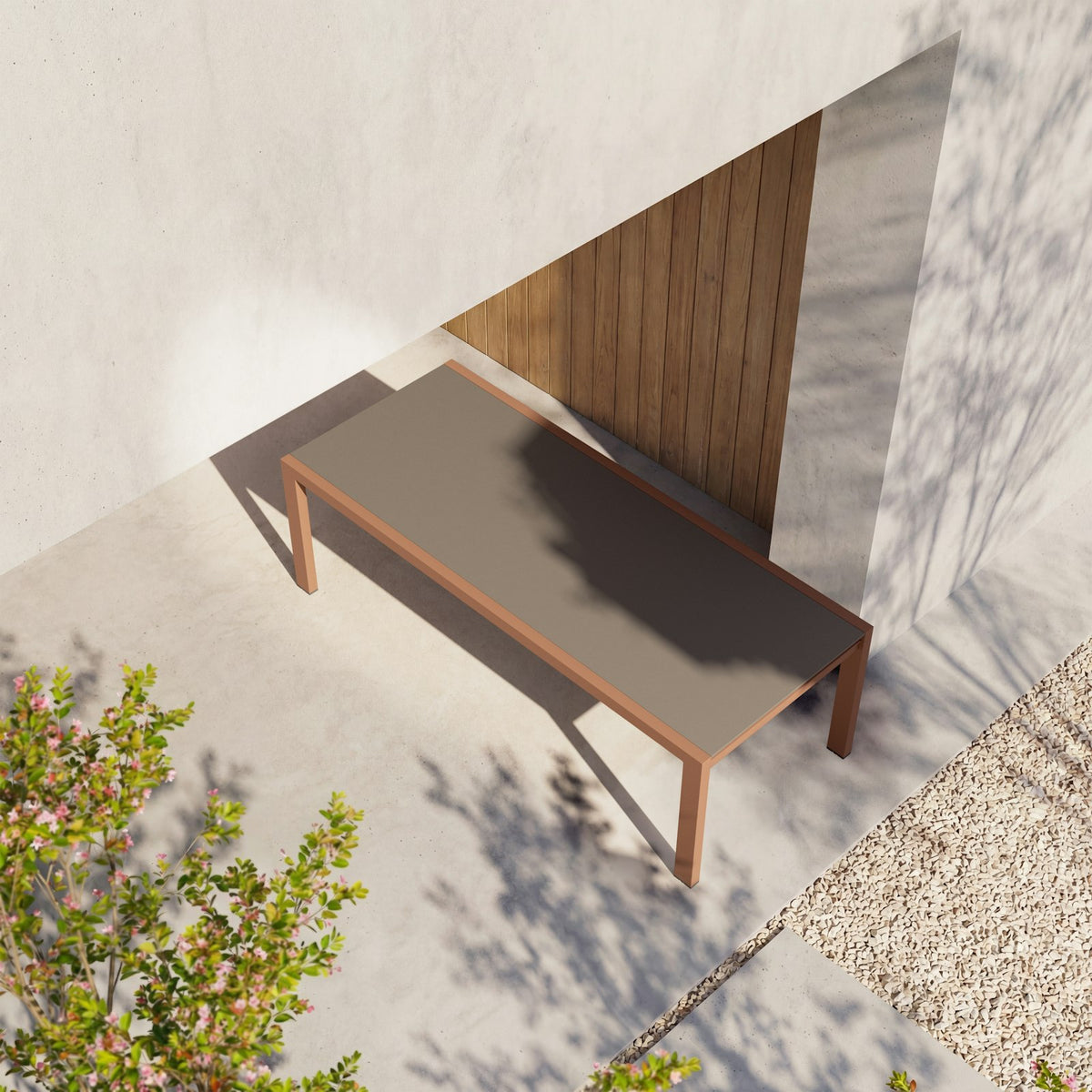 Kettal Landscape Esstisch 8 Personen 242 cm, rechteckig – Draufsicht