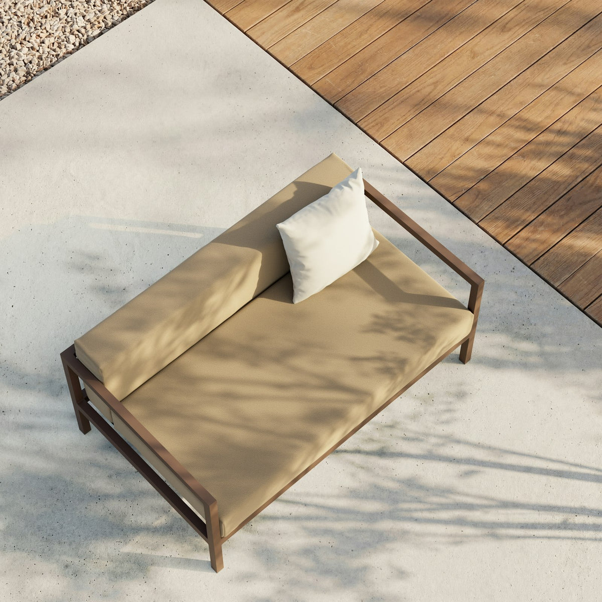 Kettal Landscape Sofa – Draufsicht seitlich