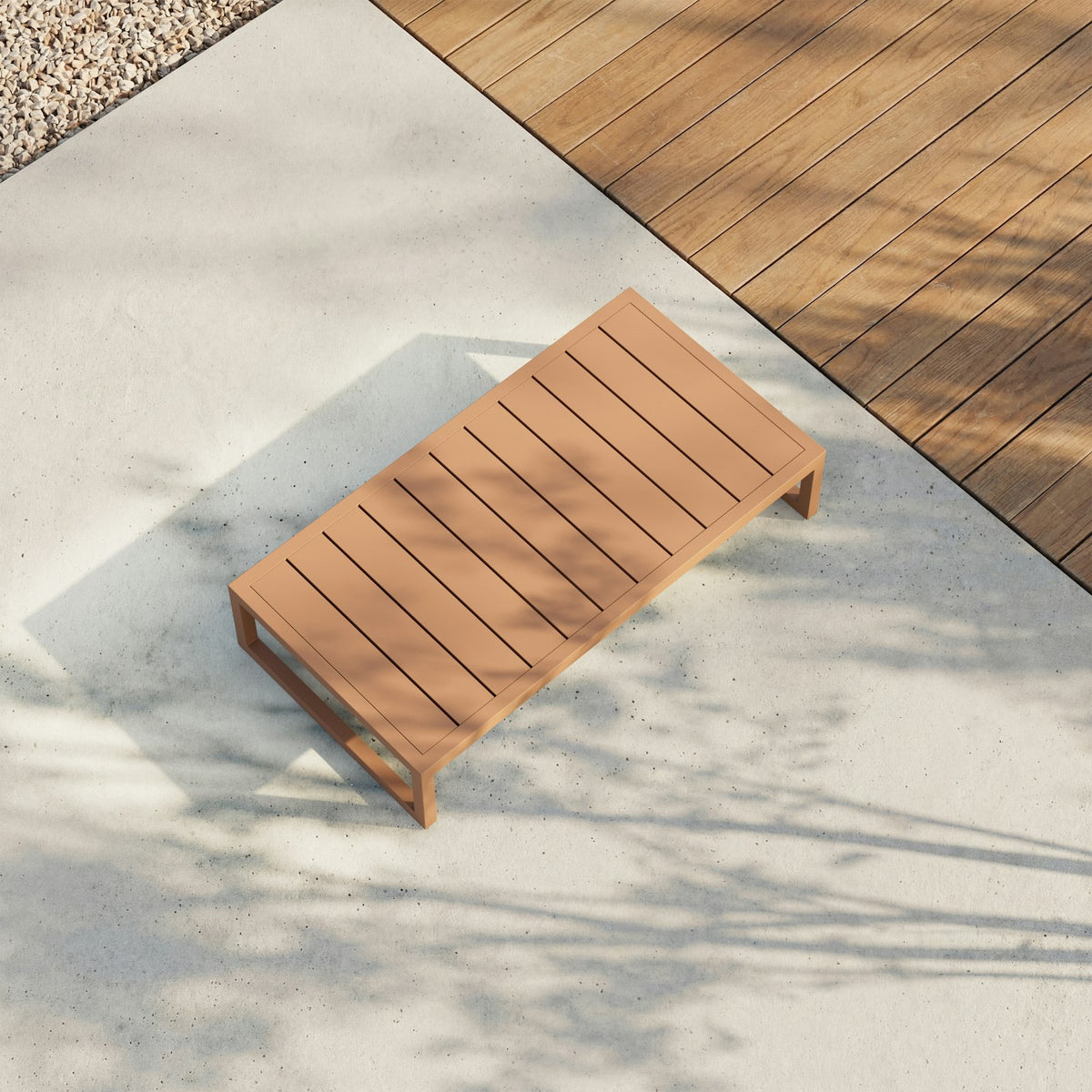 Kettal Landscape Couchtisch – Draufsicht seitlich
