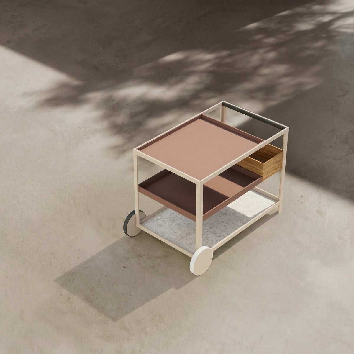 Kettal Objects Servierwagen – Draufsicht