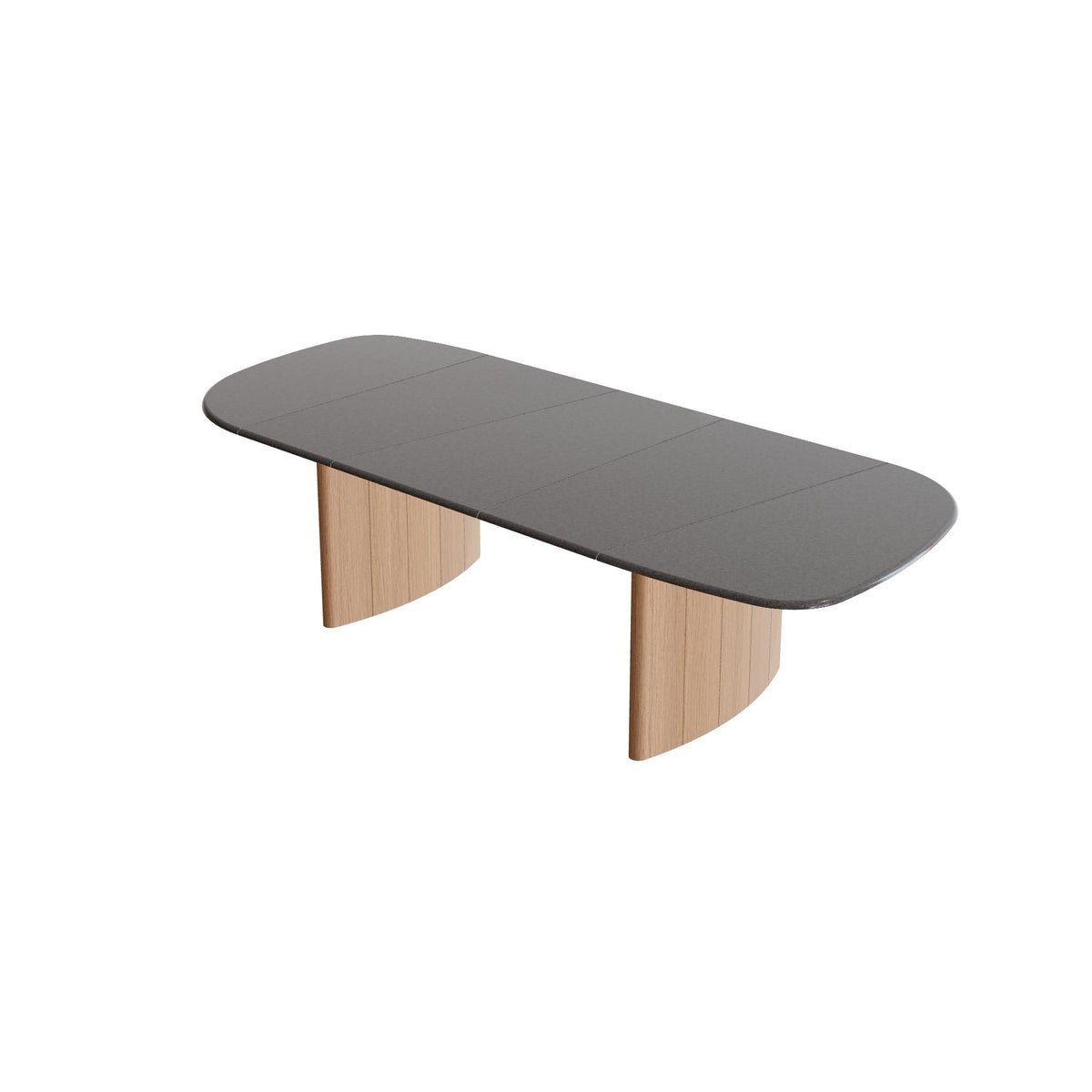 Royal Botania Regaliz Segmenttisch 310 x 130 cm, Esstisch, Fuß Teak, Lavastein emailliert dusk