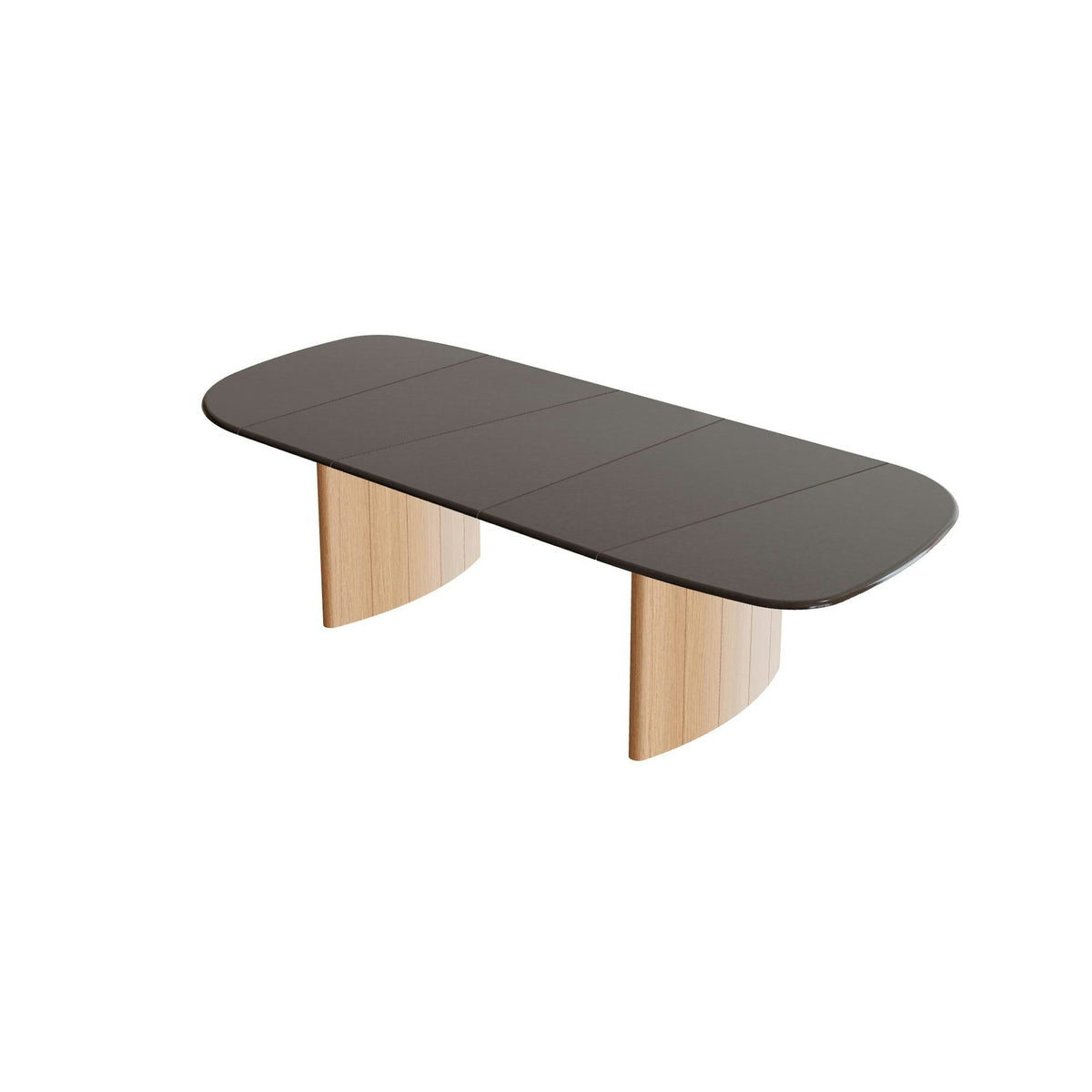 Royal Botania Regaliz Segmenttisch 310 x 130 cm – Esstisch, H 75 cm · Teak geölt · Lavastein emailliert lava