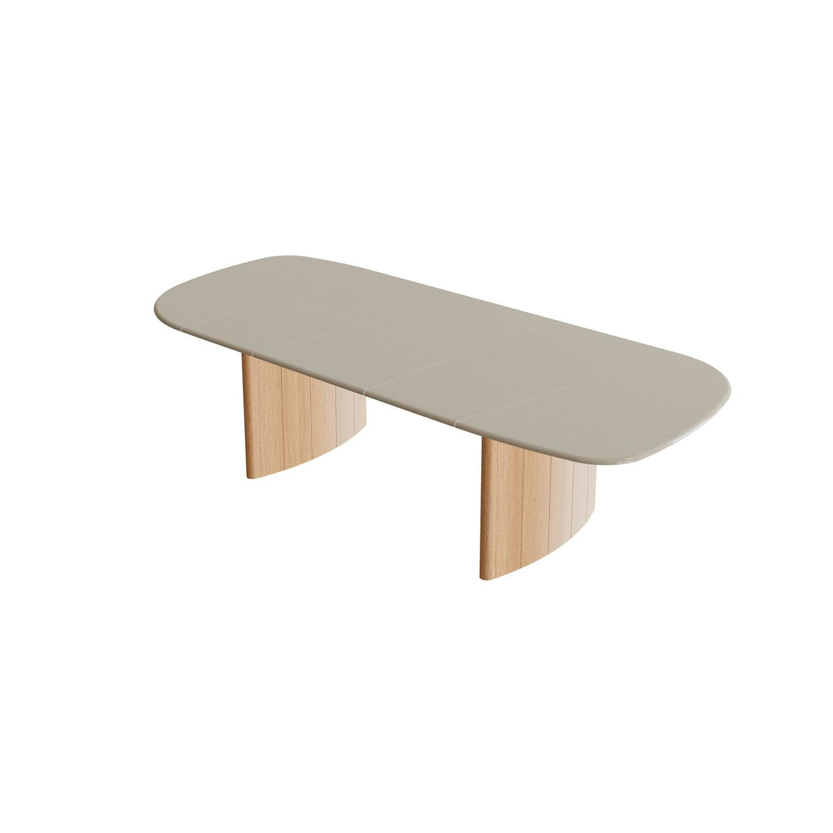 Royal Botania Regaliz Segmenttisch 310 x 130 cm – Esstisch, H 75 cm · Teak geölt · Lavastein emailliert moon