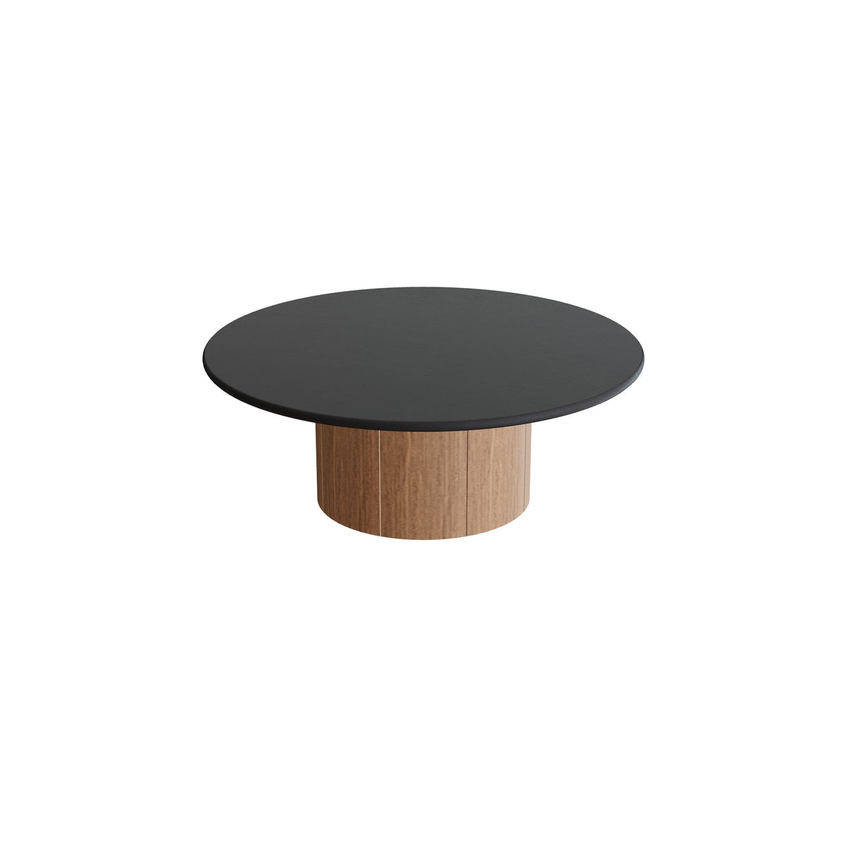 Royal Botania Regaliz Tisch rund 90 cm, Loungetisch, Fuß Teak, Keramik schwarz (black)