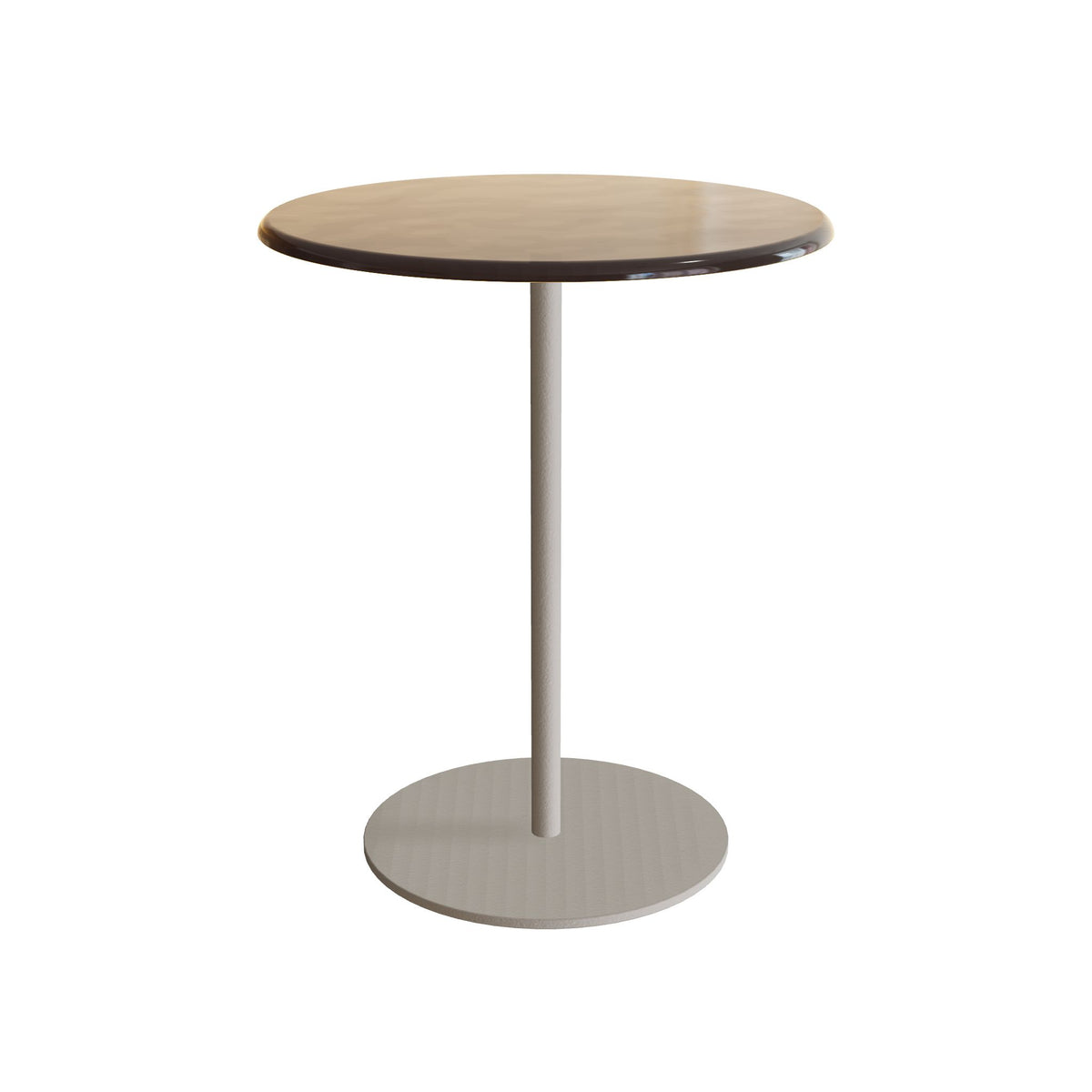 Royal Botania Butler Beistelltisch 40 cm hoch, Gestell pebble, Glas Ondula bronzo